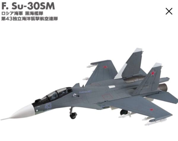 1/144 Su-30SM フランカー #F ロシア海軍 黒海艦隊 第43独立海洋襲撃航空連隊 フランカーファミリー2 エフトイズ