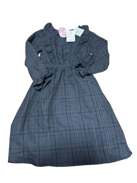 新品未使用 130 mpetit bymisako ワンピース 女の子用 長袖 子供 キッズ 青木美沙子