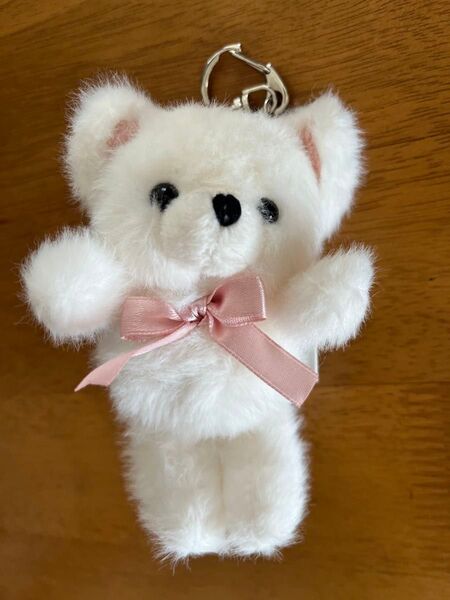 くま しろくま 白くま つぶらな瞳のクマキーホルダー ぬいぐるみキーホルダー