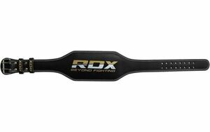RDX RDZG913 6インチ カウレザー パワーベルト Small 筋力トレーニング トレーニングベルト ブラック