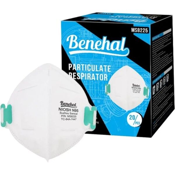 Sanical Benehal NIOSH N95 マスク MS8225 (マスク 20 枚/箱)