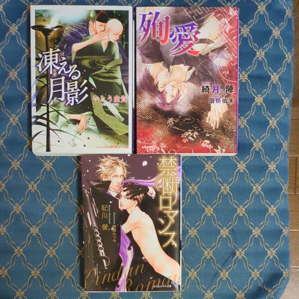 BL小説3冊セット●殉愛、凍える月影、禁断ロマンス