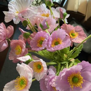 造花フェイクフラワー 虞美人(ポピー) 植毛加工