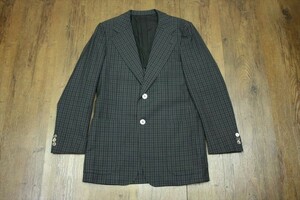 美品　ヴァンジャケット　VAN JACKET　テーラードジャケット　チェック　アイビー　石津　95　170-90-78　細めです　ヴィーンテージ