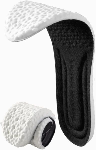 インソール 2足 疲れない 柔らかい/通気性/汗を吸収する 衝撃吸収 抗菌 消臭 色:ブラック|サイズ:L