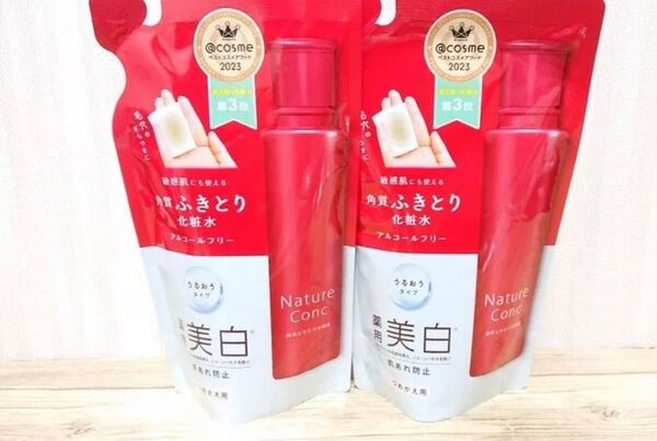 ネイチャーコンク 薬用 クリアローション うるおうタイプ つめかえ用180ml×2つ