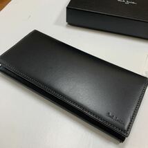 新品箱付 ポールスミス 長財布 オールドレザー2 マルチ 黒 48610-11_画像2