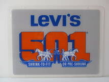 70s 80s US ビンテージ　Levi's リーバイス 501 サイン　店舗用　非売品_画像1