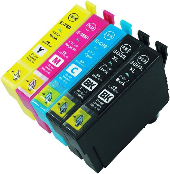 エプソン(EPSON) IC4CL69 互換インクカートリッジ 5色セット 5本自由組み合わせ