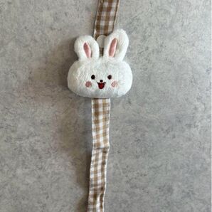 ベビー おしゃぶりホルダー うさぎ