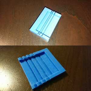  Mini 4WD brake sponge cut .. diagonal * vertical set blue 