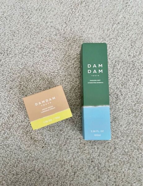 DAMDAM パラディシミストハイドレーティングエッセンス 化粧水 もちもちルミナスクリーム フェイスクリーム セット