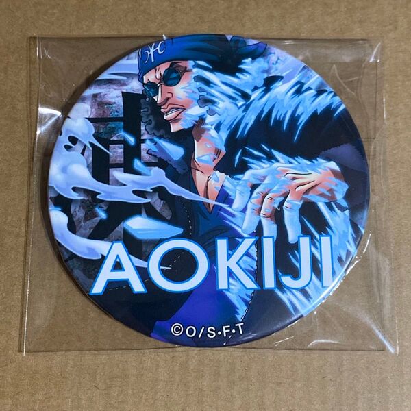 ONEPIECE 青キジ クザン 輩缶バッジ BLUE