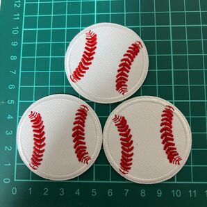 早い者勝ち☆翌日発送☆野球ワッペン☆ワッペン☆野球☆野球ボール☆3枚
