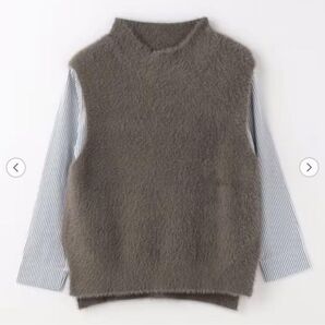 A DAY IN THE LIFE フェザーヤーン ハイネックベスト+シャツ