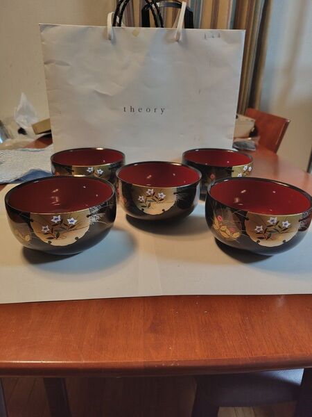 和食器 漆器 御汁椀 五客セット