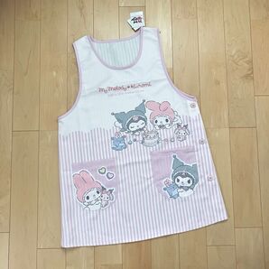 新品タグ付き マイメロディ クロミ エプロン M〜L