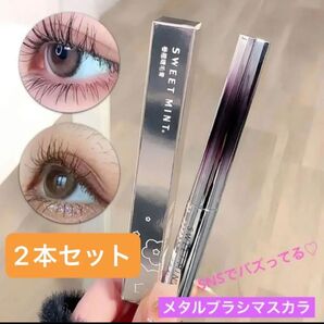 最安値 メタルマスカラ ブラック 2本 新品 未使用品