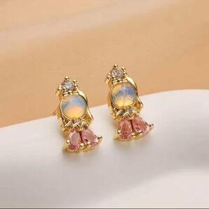 Disney プリンセス オーロラ姫 眠れる森の美女 ピアス ゴールド