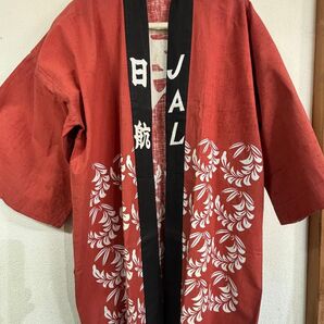 JAL 日航ジャンパー 半纏 企業物 制服 レア レッド 赤 ビートルズ