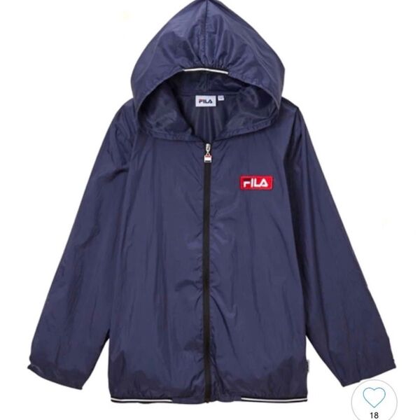 【新品タグ付】フィラ FILA ナイロンジャケット 140 ネイビー ブルゾン