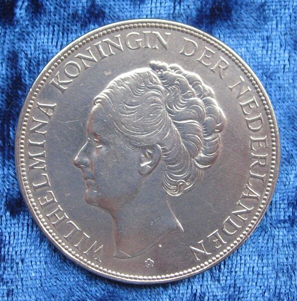 ★オランダ 1932年 2-1/2ギルダー銀貨