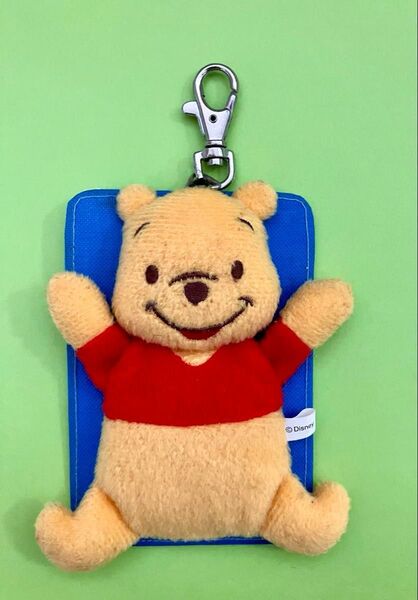 ディズニー プーさん パスケース 定期入れ リールキーホルダー Disney pooh