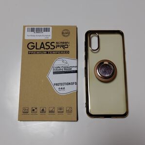 シンプルスマホ6 シンプルスマホ7 ソフトケース 液晶保護フィルム セット