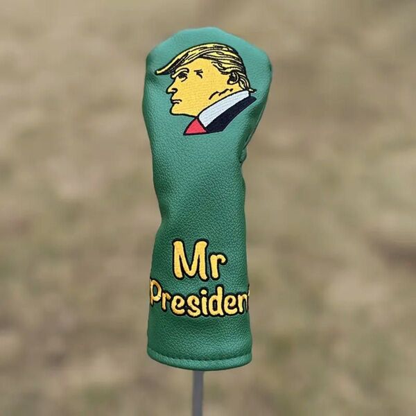 【新品】ドナルド・トランプ Mr.President UT用ヘッドカバー 緑