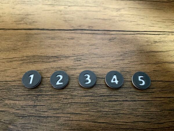 ボードゲーム 花火 ヒント数字トークン