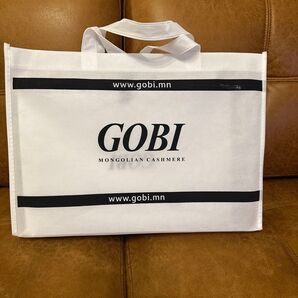 GOBI カシミヤ100%グレーストール新品プレゼント用箱付き