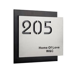 ステンレス表札 看板オーダーメイド 高級 屋外屋内両用 防水カスタム可