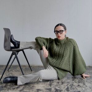 セレクトモカ ヘリンボーンドルマンオーバーニット