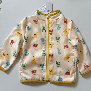 西松屋 ポケモン パーカー イエロー 黄色 裏起毛 90cm 男の子 女の子 アウター キッズ