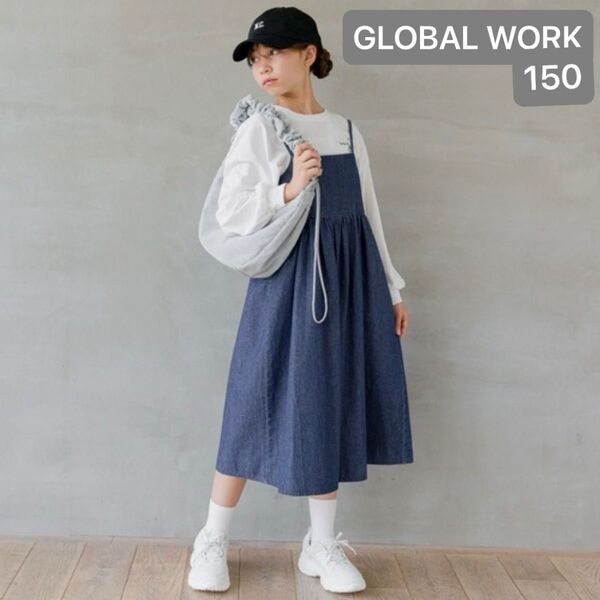 GLOBAL WORK グローバルワーク デニムキャミワンピース 150