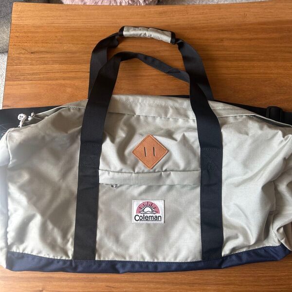 Coleman ボストンバッグ グレー系 35L 修学旅行 林間学校 合宿 バッグ 旅行