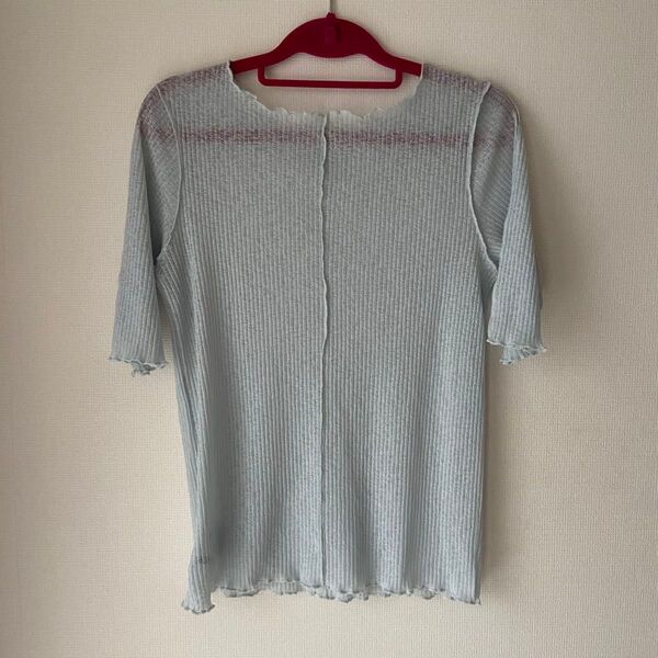 W closet シアー半袖トップス