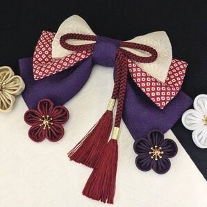成人式 卒業式 髪飾り むらさき かんざし振袖着物ヘアアクセサリー