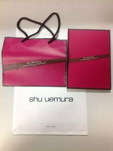 [Shu Uemura]la Madison Du Chocolat 2018. Novelty - Note . paper bag set rare goods new goods unused 