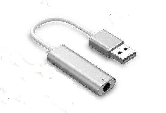 USBオーディオ変換アダプター 外付けサウンドカード 3.5mm イヤホンマイク