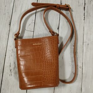 MOUSSYマウジー クロコ型押しショルダーバッグ トート