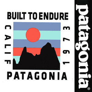 非売品 Patagonia STICKER パタゴニア ステッカー 紙 山 マウンテン イラスト アウトドア FREEPORT MAIN 新品 正規品