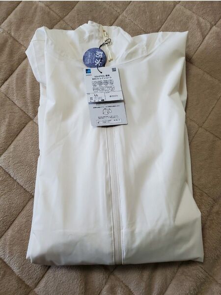 ワークマン ソロテックス(R)使用バッグインレインコート LLサイズ White