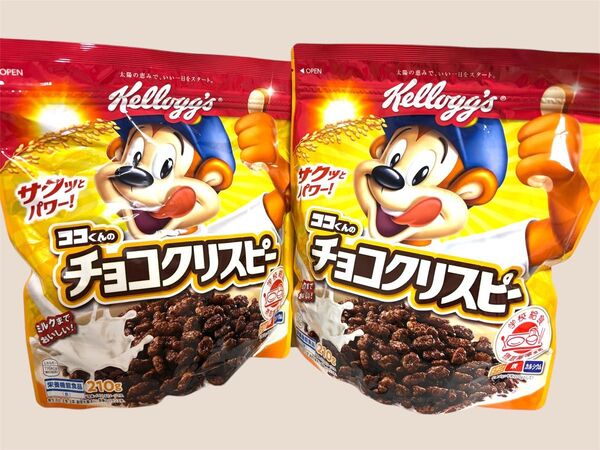 ケロッグ ※ココくんのチョコクリスピー シリアル210g×2個