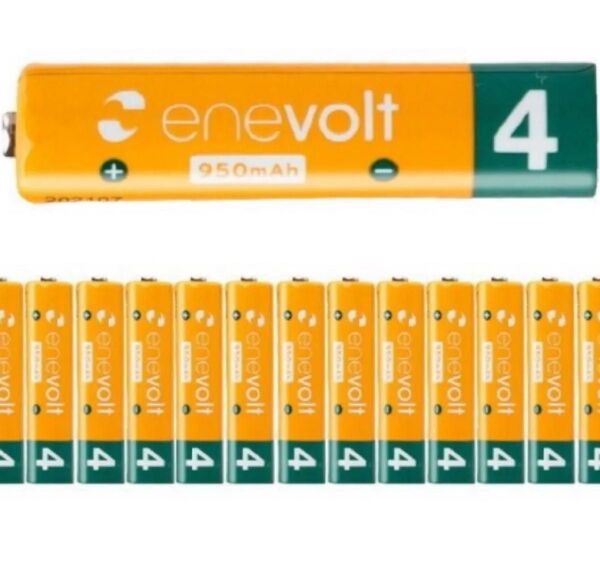 エネボルト単4 24本セット 950mAh ニッケル水素電池 enevolt 単4充電池 4本パック×6P 蓄光ケース入り