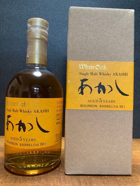 あかしバーボンバレルファーストフィル5年500ml
