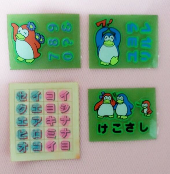 メーカー不明? 1980年代 女性アイドル & パピプペンギンズ 懐かしのレトロシールセット