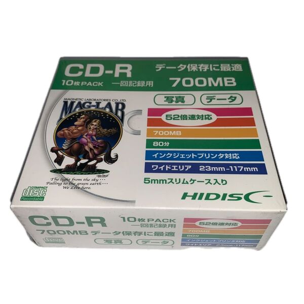 CD-R(データ用)10枚パック(5mmスリムケース入り)