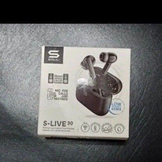 イヤホン S-LIVE30 SL30BU BLUEブランド:SOUL装着方式:左右分離型、完全独立型