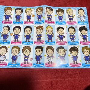 サッカー日本代表 ミニチュアフィギュア ポスター